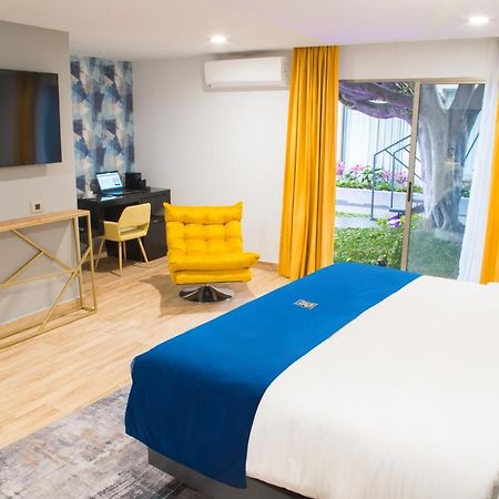 Rame Hotel Boutique Guadalajara Kültér fotó A room at the hotel